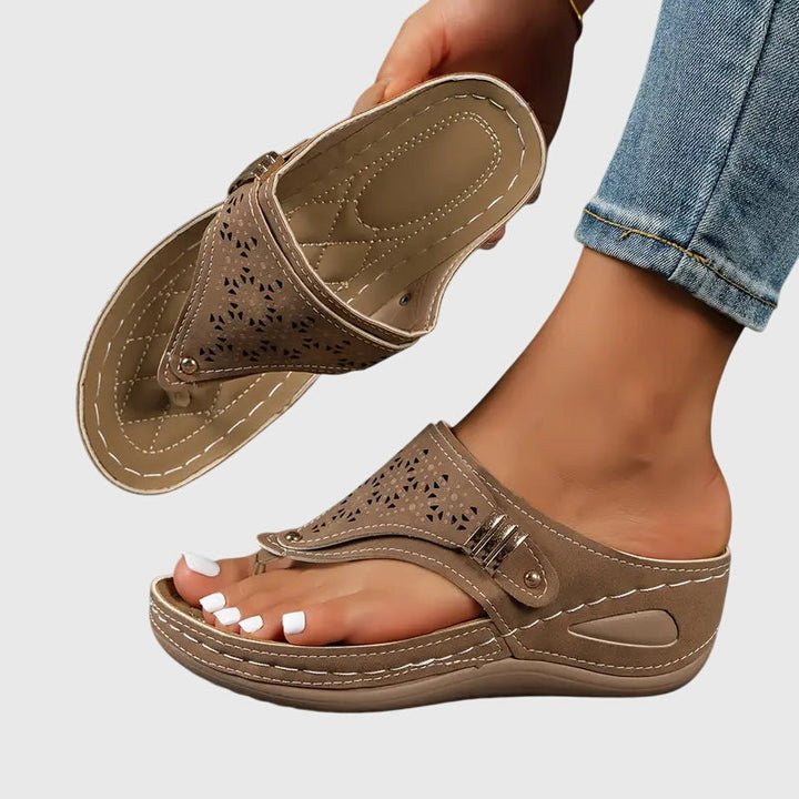 Adele | Kvinders Slip On Flade Sandaler