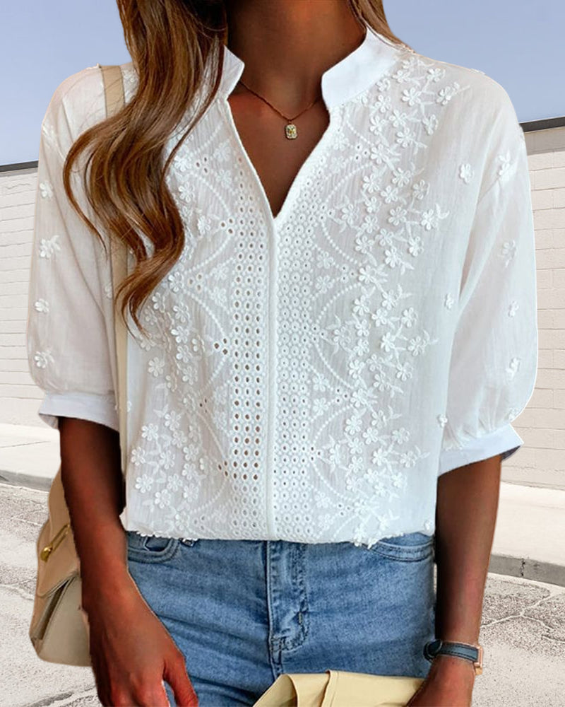 Monika | Elegant Stilfuld og Casual Bluse