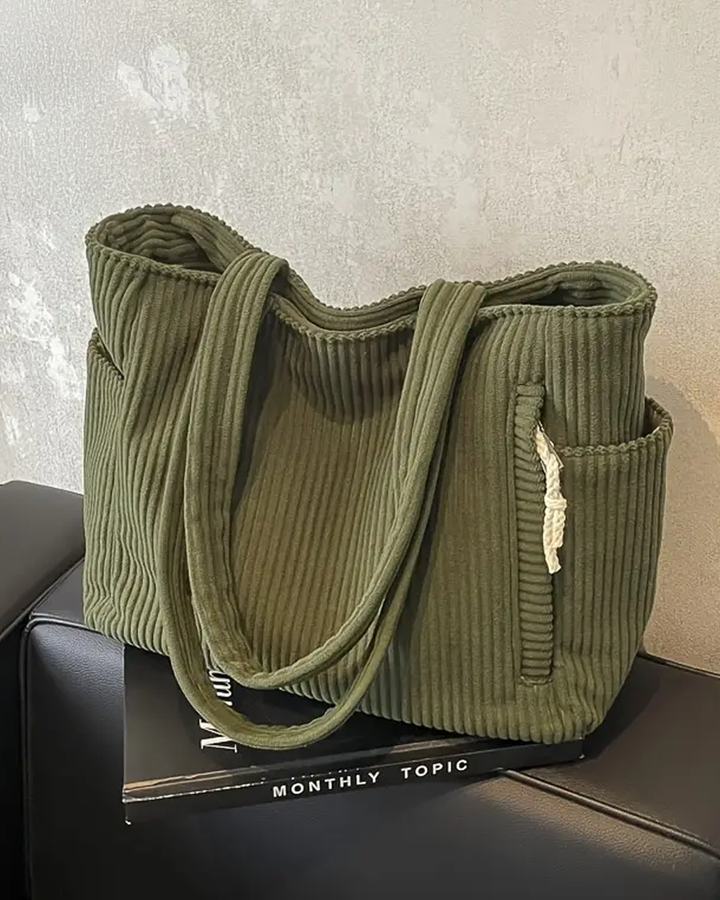 Ines | Stilfuld Casual Skuldertaske med Snordetalje