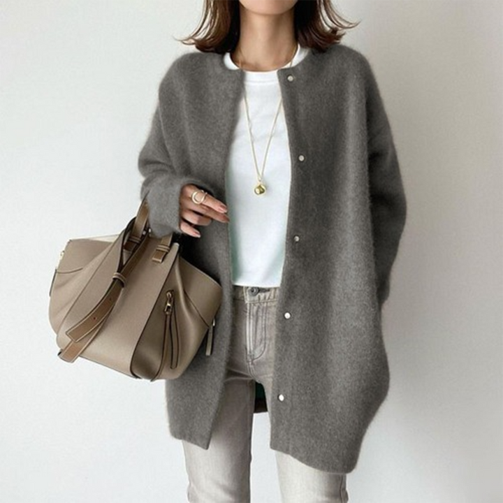 Julia | Blød Knaplukket Cardigan