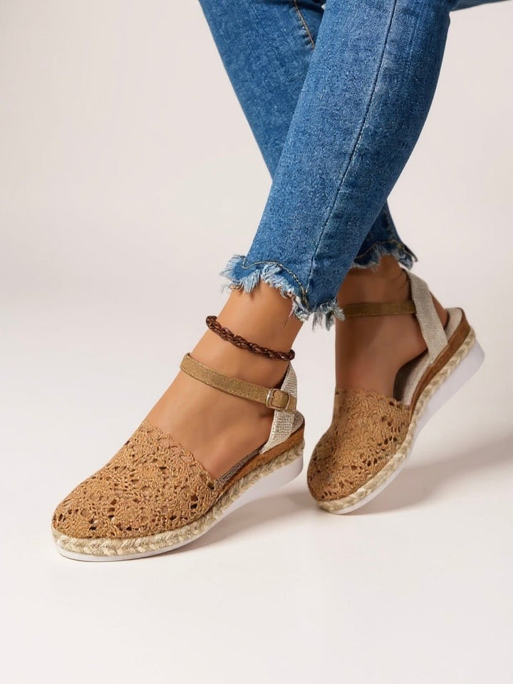 Freja | Boho Hæklet Platform Sandaler Kvinder Vævet Sommersko