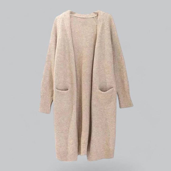 Mathilde | Dame Lang Strikket Cashmere Cardigan Oversize Pasform