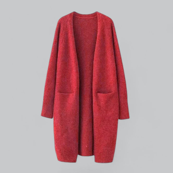 Mathilde | Dame Lang Strikket Cashmere Cardigan Oversize Pasform