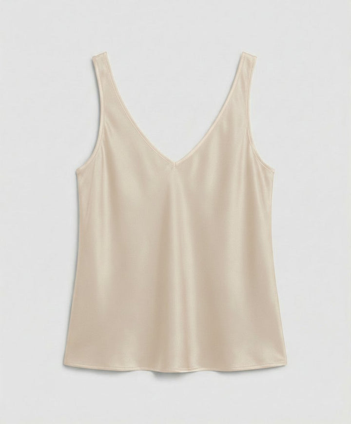 Ida | Dame Satin Camisole V-hals Brede Stropper