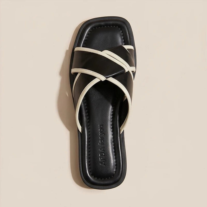 Josefine | Fisherman Sandaler Kryds Remme Dame Slip-On Flade
