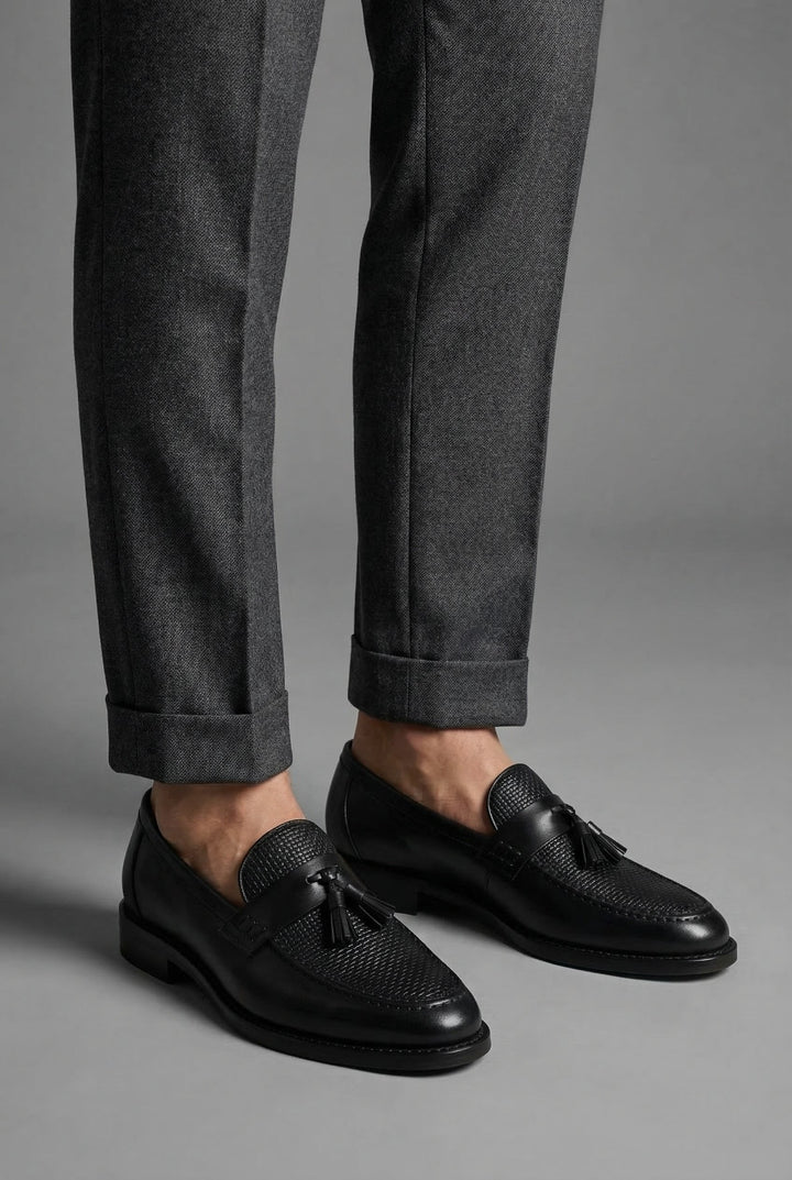 Oliver | Herre Klassisk Flettede Kvast Slip-On Loafers
