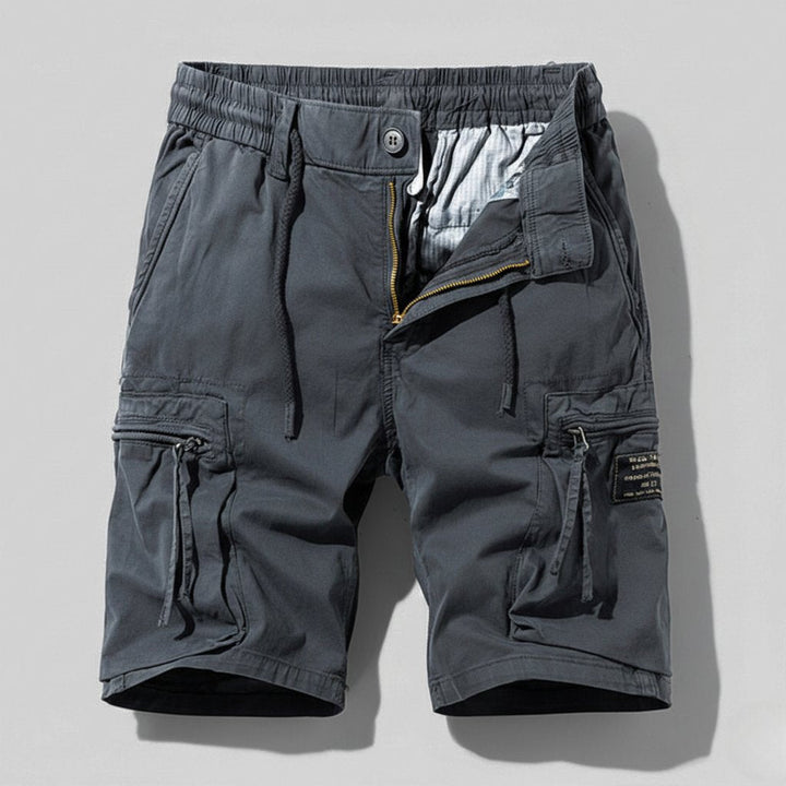 Malthe | Herre Regular-Fit Elastisk-Talje Cargo Short Lynlås-Lommer