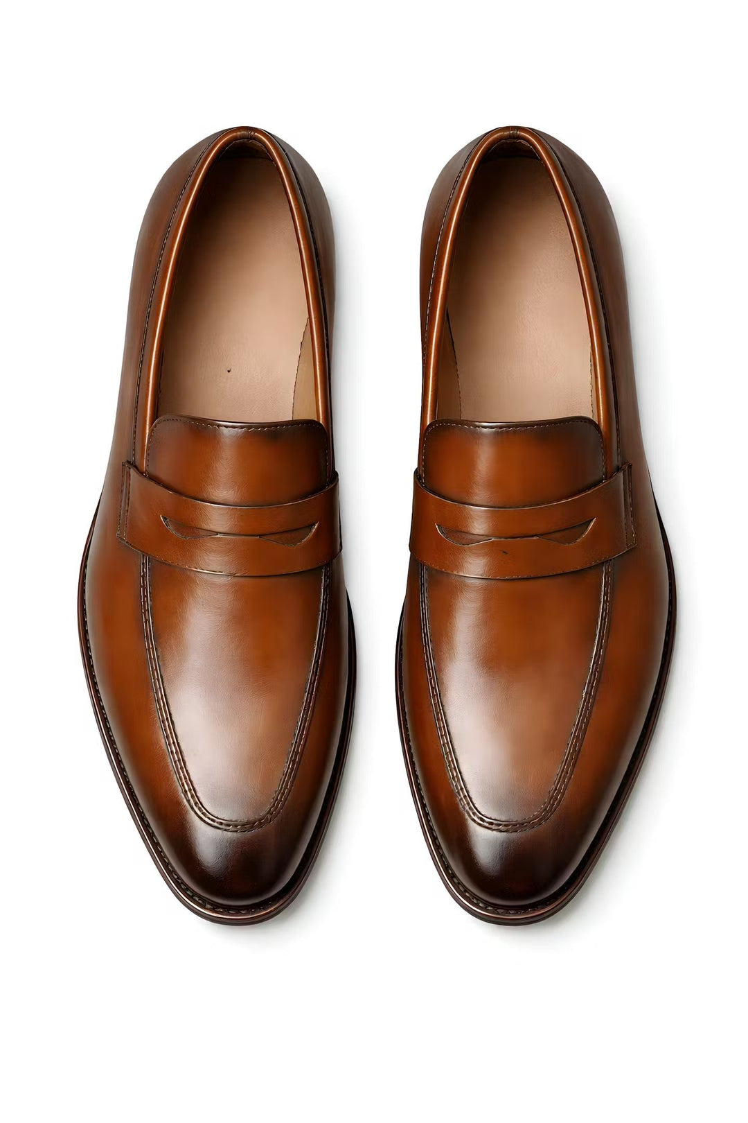Magnus | Herre Slip-On Penny Loafers Klassisk Formelt Læderlook